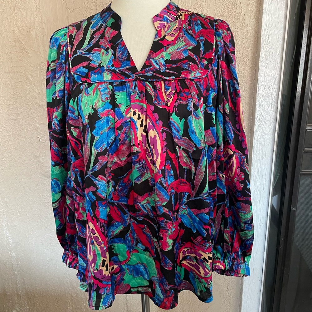 Jodifl Dark Abstract Print Top
